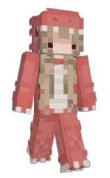 chestnut rose and new york pink Minecraft skin — Slim model