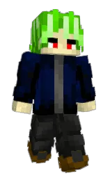 midnight and cod gray Minecraft skin — Slim model — first worn by angelowgf