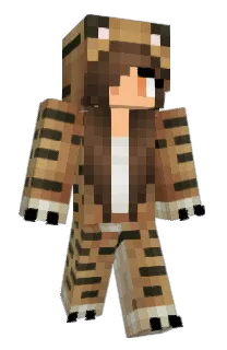 Front of tigerbon's skin