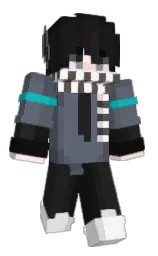mine shaft and white Minecraft skin — Classic model