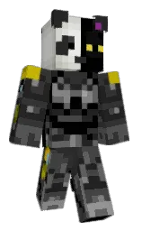 PandaPanther13's Minecraft skin wearing the Pan cape