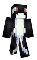 cinder and ebony Minecraft skin — Classic model — first worn by ballenagrande