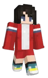 tall poppy and mexican red Minecraft skin — Slim model — first worn by ghostquartz__