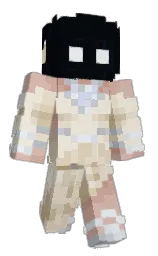 white rock and ebony Minecraft skin — Classic model — first worn by ScottyyBoy