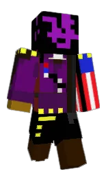black and clairvoyant Minecraft skin — Classic model