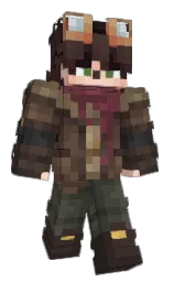 cocoa brown and woody brown Minecraft skin — Classic model — first worn by sc01746