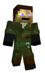cod gray and black Minecraft skin — Classic model — first worn by solidsnake822