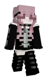 aquaticcharizard's Minecraft skin wearing the Purple Heart cape