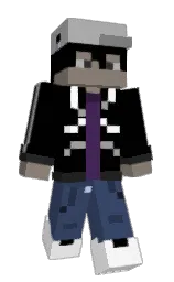 black and fiord Minecraft skin — Slim model — first worn by mmxfrr_