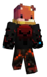 black and cod gray Minecraft skin — Classic model