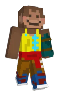 Front of Anraft's skin