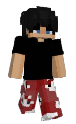 black and burnt umber Minecraft skin — Slim model — first worn by _kirlia