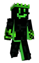 black and malachite Minecraft skin — Classic model