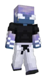 Minecraft-Skin in woodsmoke und white lilac — Modell: Schmal — zuerst getragen von jaxxdawrld