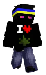 black and ebony clay Minecraft skin — Classic model