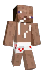 sandal and white Minecraft skin — Classic model
