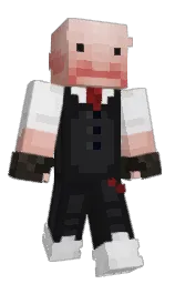 Blobfish_Lord's Minecraft skin wearing the Twisted cape