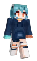 cello and cloud burst Minecraft skin — Slim model — first worn by BrownieBoots