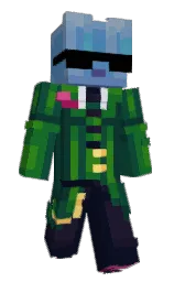 bottle green and haiti Minecraft skin — Classic model