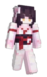 fair pink and white lilac Minecraft skin — Slim model — first worn by Lpching