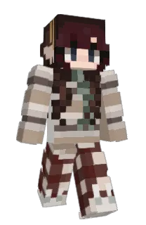 Front of Sivr's skin