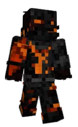 black and cod gray Minecraft skin — Classic model