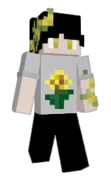 black and french gray Minecraft skin — Slim model
