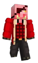 bright red and monza Minecraft skin — Classic model