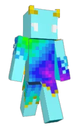 anakiwa and cyan / aqua Minecraft skin — Slim model — first worn by Bloclan_
