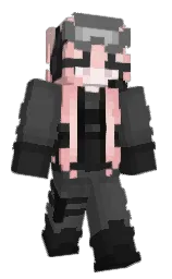 mine shaft and mandys pink Minecraft skin — Classic model — first worn by Hunt_YT