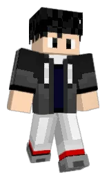 black pearl and light apricot Minecraft skin — Classic model — first worn by jade03270327