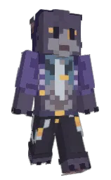rivfur's Minecraft skin wearing the Aurora cape