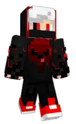 black and cod gray Minecraft skin — Classic model