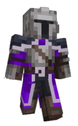 whalefullspace's Minecraft skin wearing the Purple Heart cape