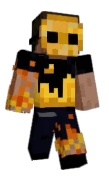 black and ebony Minecraft skin — Classic model — first worn by GobleMc