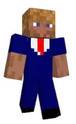 navy blue and santa fe Minecraft skin — Classic model