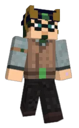 SyxSeeGoth's Minecraft skin wearing the MineCon 2012 cape