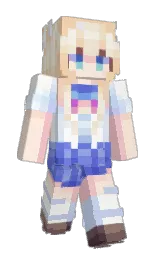 spring wood and ecru white Minecraft skin — Slim model — first worn by huoguo7512