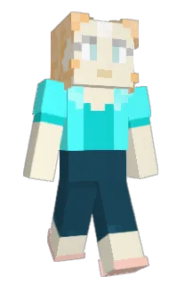 Front of Becase's skin
