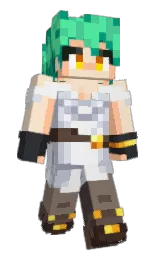 champagne and jade Minecraft skin — Slim model — first worn by MalphaSans