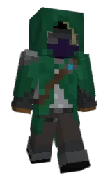 1nviz's Minecraft skin wearing the Zombie Horse cape