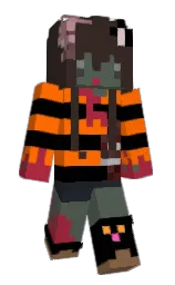 cocoa brown and black Minecraft skin — Slim model — first worn by steel_balls3