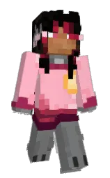 pink and rolling stone Minecraft skin — Slim model