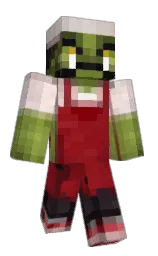 tamarillo and black Minecraft skin — Classic model — first worn by Serkan203