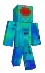 lochmara and black Minecraft skin — Classic model