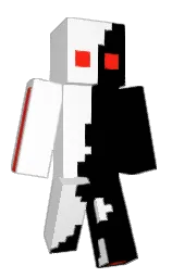 black Minecraft skin — Slim model — first worn by Maledict_YT