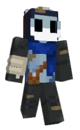 shark and cloud burst Minecraft skin — Classic model — first worn by Jo_N0T_Joe