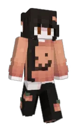 cocoa brown and cod gray Minecraft skin — Slim model