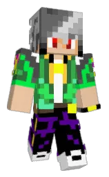 black and chateau green Minecraft skin — Classic model — first worn by Sombul