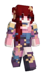Yaanq's Minecraft skin wearing the Cherry Blossom cape